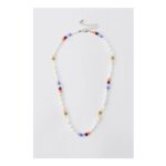 Star & Pearl Beaded Necklace – Multi – One Size