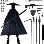 Starnearby T13 Assembly Completed Stick Titan13 Action Figure, 3D Printed Multi-Jointed Movable Lucky13 Dummy 13 Action Figure, Robot 13 Stop Motion Figures Desktop Decoration