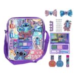 Stitch Backpack Makeup Set with Cosmetics and Accessories, Ages 3