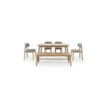 Stockholm Extending Dining Set – Light Oak