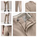 Stone Straight Fit Stretch Chinos Trousers – Straight Fit – Regular/Long – Sizes: 32/38/40/44 – Free Click & Collect
