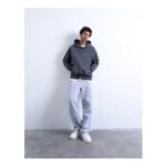 Straight Leg Jogger in Grey Marl