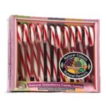 Strawberry Candy Canes – Pack of 12