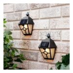Streetwize Solar Wall-Mounted Lanterns 2-Pack