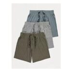 Striped Jersey Shorts 3 Pack