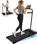 Superun Raceable 6%/10% Incline Walking Pad, 6-16km/h Foldable Treadmill