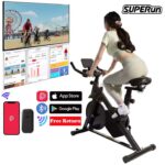 Superun Upgrade Exercise bike 32-Level Smooth Magnetic Resistance Indoor Bike with code at Healthy Fitness Sport Store