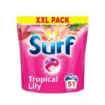 Surf 3 in 1 Tropical Lily Laundry Washing Detergent Capsules 51 Washes