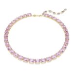 Swarovski Millenia Necklace with Purple Octagon-Cut Crystals