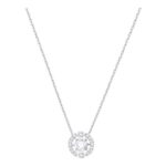 Swarovski Sparkling Dance Necklace – White, Rhodium Plated