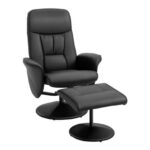 Swivel Recliner Chair with Footstool,