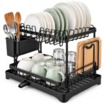 TAHSIB 2 Tier Dish Drainer Rack for Kitchen, Stainless Steel Dish – Sold by TH GLOBEX / FBA