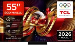 TCL 55C8LUK 55 SQD-Mini LED 4K Smart TV (2026) 144Hz VRR, Premium Pro, 288Hz Game Accelerator – 5YR Warranty – Discount At Checkout