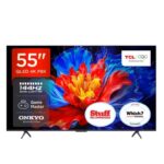 TCL 55P8K QLED 4K HDR PRO Smart TV-55P8K-UK (288Hz Game Accelerator, ONKYO 2.1 SOUND SYSTEM, Miracast & Google Cast)