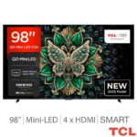 TCL 98C6K 98 Inch Mini LED Smart TV – 5 Year Warranty – Discount at Checkout