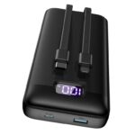 TECKNET Power Bank, 20000mAh 22.5W Fast Charging Portable Charger with Built-in 2 Cable TECKNET FBA (Prime Exclusive)
