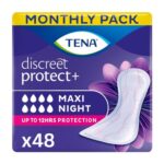 TENA Discreet Maxi Night Incontinence Pads for Women, 48 Count – £15.43 S&S