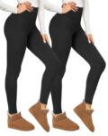 TNNZEET 2 Pack Thermal Leggings Women UK High Waisted Fleece Lined Pants Sold by FANXIEU FBA