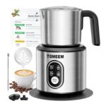 TOMEEM 4-in-1 Electric Milk Frother Steamer Hot and Cold Foam