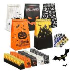 TOOELMON Halloween Paper Gift Bags – 50 Pack