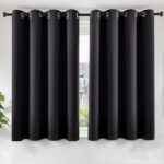 TOPICK Black Blackout Curtains W46xL54 Inch, 2 PCS – Sold by Audrey Home Fashion / FBA