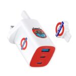 TRANSPORT FOR LONDON 65W USB-C Charger, 3-Port, PPS/PD3.0/QC4.0, MacBook, iPad, iPhone 17/16/15, Galaxy S25, Sold by EZPLUS TECH / FBA