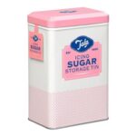 Tala Originals Nostalgic Pink-Cream Metal Storage Tin for Icing Sugar