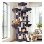 Taoqimiao 195cm Tall Cat Tree for Indoor Cats