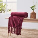 Tassel Throw 130cm x 170cm – Six Colours – Free C&C