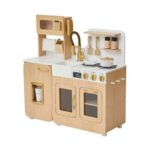 Teamson Kids Little Chef Cyprus Wooden Play Kitchen in Oak