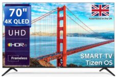 TeeView 70 QLED 4K HDR Smart Tizen OS TV – TV70UUW (Dolby Audio, Gaming Hub, Freeview Play) – JoyPlus Members Price