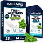 Teeth Whitening Strips, 14 Day Treatment 28 Strips Non-Peroxide Teeth Whitening Kit for Sensitive Teeth, Enamel Safe Active Whitening Strips, Removes Wine & Smoking Stains
