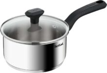 Tefal Comfort Max Stainless Steel Saucepan 18 cm with Glass Lid