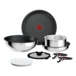 Tefal Ingenio Comfort Max Stainless Steel 8-Piece Pan Set