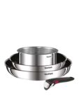 Tefal Ingenio Cook & Eat 4pc Set of Pans Stainless Steel – Free C&C
