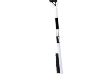 Tele-is Broom with Scraper, Soft bristle brush , Adjustable length – Free C&C