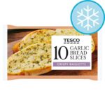 Tesco Frozen 10 Garlic Bread Slices 260G