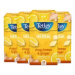 Tetley Lemon & Ginger Herbal Tea – 80 Tea Bags