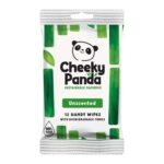 The Cheeky Panda Bamboo Hand Wipes 12 Travel Wipes 100% Plastic Free and Biodegradable Wet Wipes (£0.95 / £0.85 max S&S)