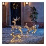 The Spirit of Christmas Outdoor 3-Piece Reindeer Family – Warm White