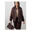 The Very Collection Curve Faux Fur Aviator Jacket