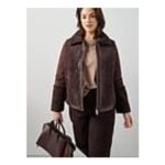 The Very Collection Curve Faux Fur Aviator Jacket