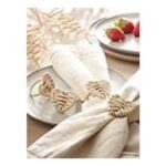 The Very Collection Set of 4 Heart Napkin Rings – Natural
