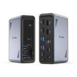 TobenONE 19-in-1 Laptop Docking Station, Dual 4K HDMI, 10 USB-C/A