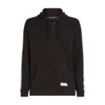 Tommy Hilfiger Long-sleeved Full Zip Hoodie – Black (Size Small)