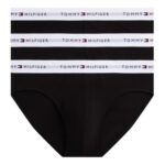 Tommy Hilfiger Mens 3-Pack Briefs, Legacy, XL, Black