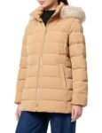 Tommy Hilfiger Womens Long Heritage Down Tyra Jacket with Fur – XL