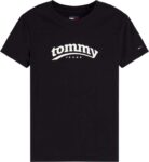 Tommy Jeans Womens T-Shirt, Black (Pack of 1) Size S