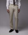 Topman Linen Blend Suit Trousers (Waist 32 & 34) – With Code