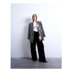 Topshop Velvet Tie-Waist Joggers – Black